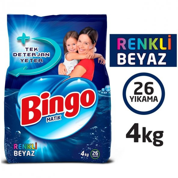 Bingo Matik 4 KG Renkli & Beyaz