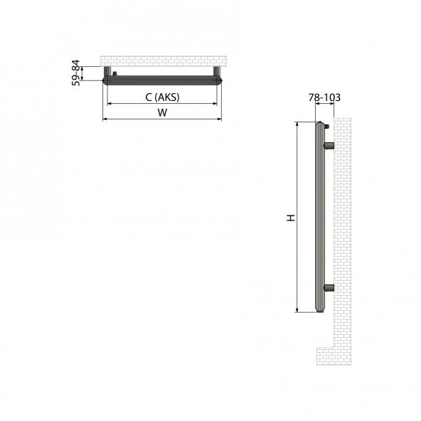 800x500mm Trendy Paslanmaz Çelik Parlak Bronze Havlupan - 2