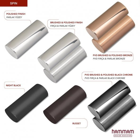 860x450mm Spin Paslanmaz Çelik Fırça Mat İnox Parlak Havlupan - 3