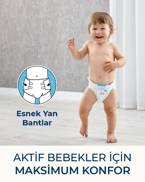 Paddlers Bebek Bezi 6 Numara X-Large 88 Adet (15+ Kg) Aylık Paket - Resim 5
