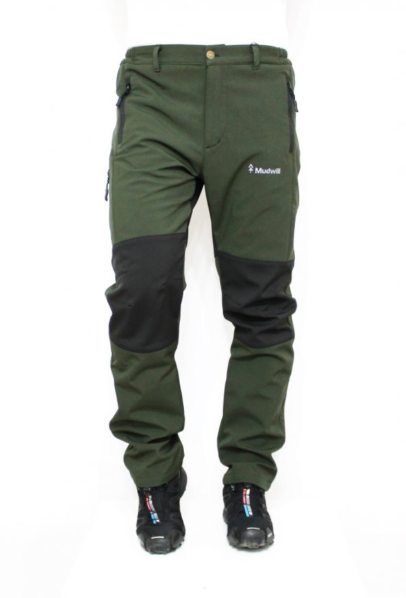Mudwill Outdoor Kışlık Softshell Erkek Pantolon Haki - 3
