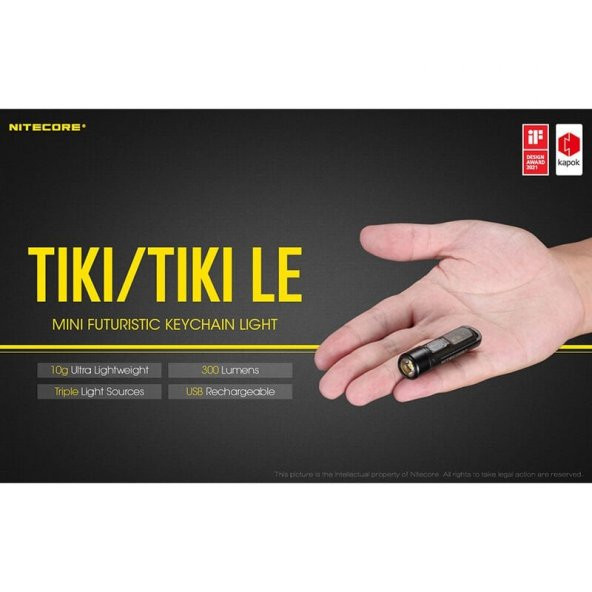 NITECORE TIKI LE 300 LUMEN ELFENERI - Resim 4