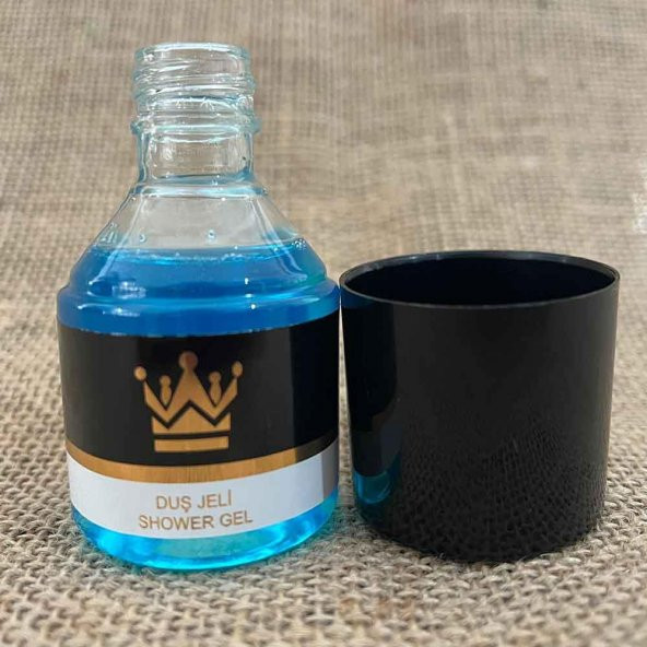 100 Adet Standart Otel Duş Jeli Geniş Kapak Yaldızlı 50 Ml Silindir Şişe Tek Kullanımlık Kullan At - 2