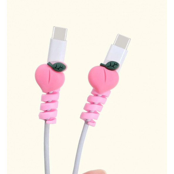 Pembe Şeftali Kablo Koruyucu - 2