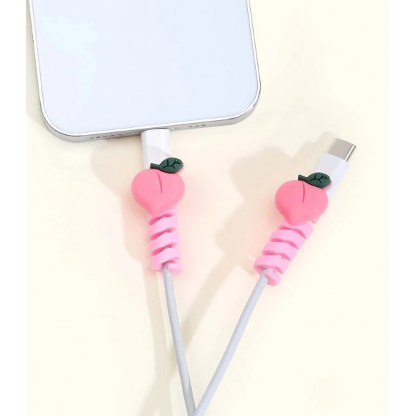 Pembe Şeftali Kablo Koruyucu - 3