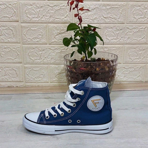 Fiyra 555 Kot Mavi Uzun Unisex Sneaker Keten Spor Ayakkabı - 10