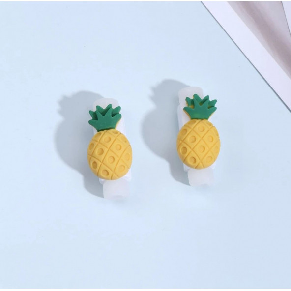 Hardal Rengi Ananas Kablo Koruyucu - Resim 2