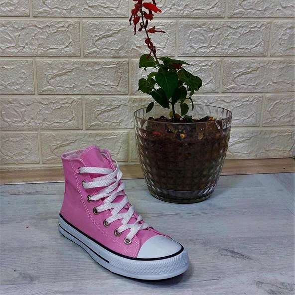 Fiyra 555 Pembe Uzun Unisex Sneaker Keten Spor Ayakkabı - 8