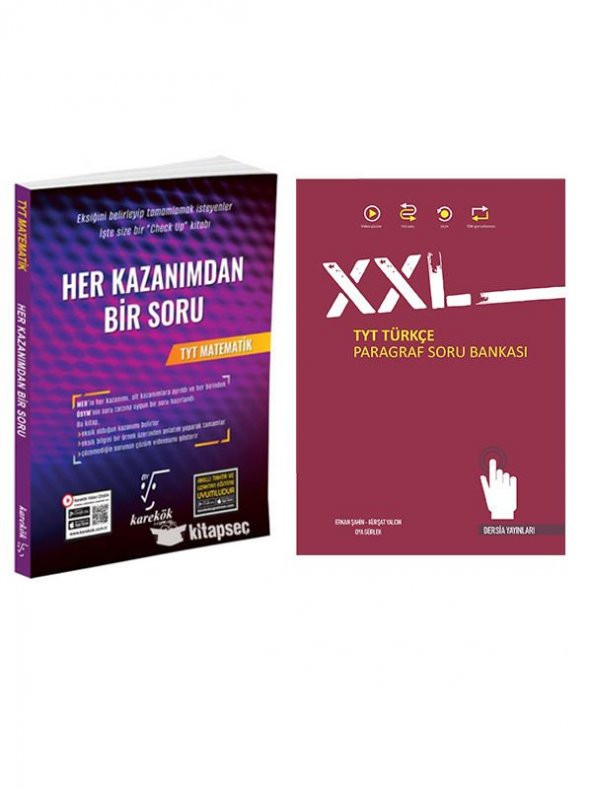Dersia XXL TYT Paragraf Soru ve Karekök TYT Matematik Her Kazanımdan Bir Soru Seti