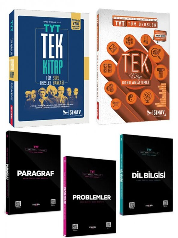 Sınav Yayınları 2024 TYT Konu Soru ve Marka TYT 2024 Paragraf Problem Dil Bilgisi Soru Seti