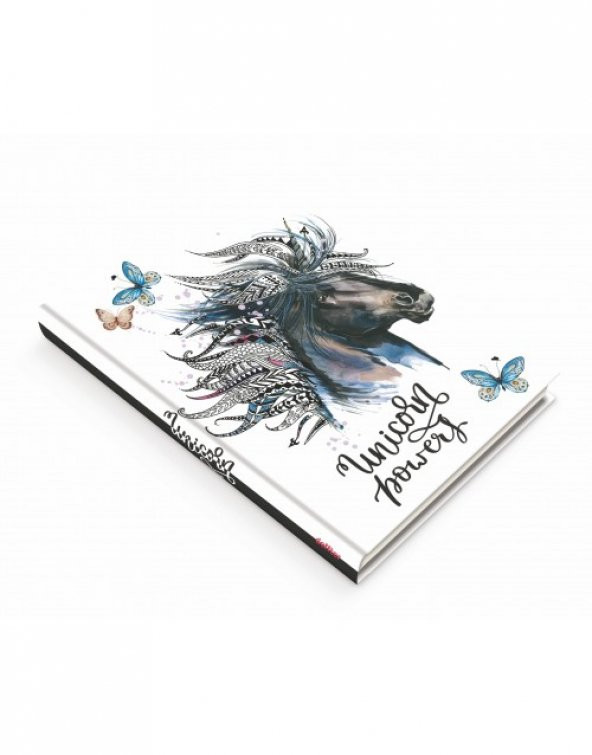 Deffter Unicorn Power 96 Yaprak Çizgili Sert Kapak Defter - 5