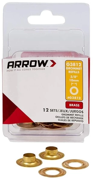 Arrow G3812 10mm Pirinç Kuşgözü Perçin