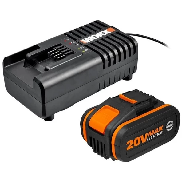 WORX WA3604 20Volt 4.0Ah PowerShare Li-ion Akü ve Akü Şarj Cihazı