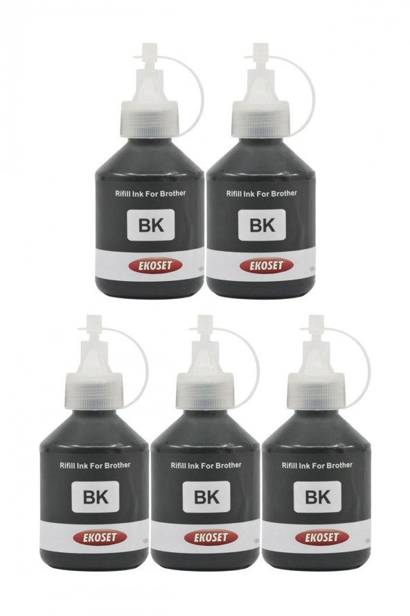 Ekoset Brother DCP T300 T310 uyumlu Siyah Mürekkep 100ml 5 adet - Resim 3