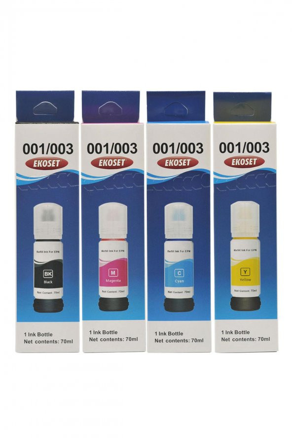 Ekoset Epson EcoTank L3150 Muadil Mürekkep 4 renk 103 serisi - Resim 4