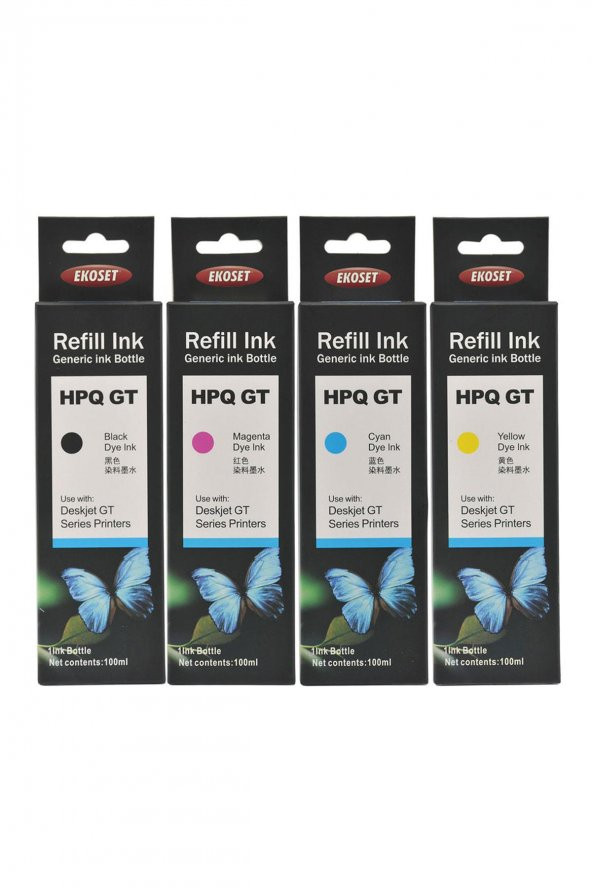 Ekoset hp ink Tank 415 uyumlu mürekkep 4 renk - Resim 4