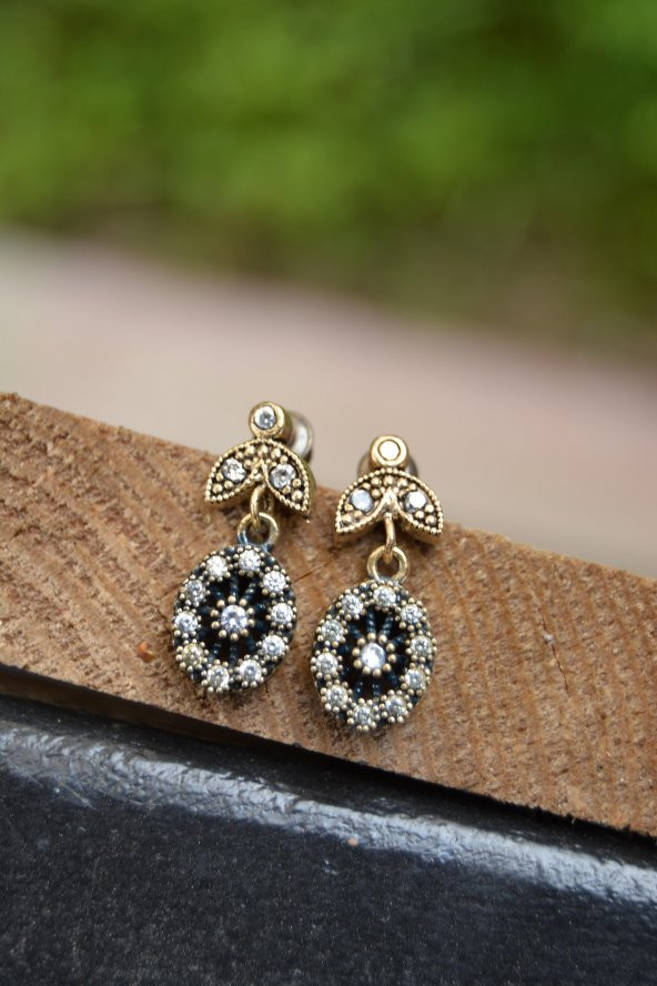 STONEAGE Zirkon Taşlı Otantik Bayan Küpe - Resim 2