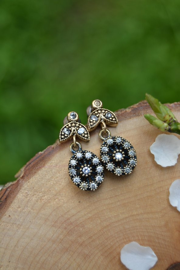 STONEAGE Zirkon Taşlı Otantik Bayan Küpe - Resim 4