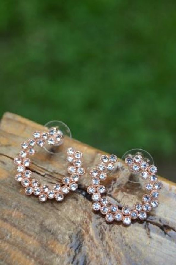 STONEAGE Halka Bayan Küpe Çivili - Resim 3