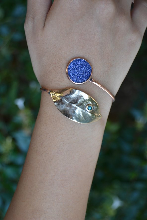 STONEAGE Yıldız Taşı Taşlı Tasarım Bileklik - Resim 4