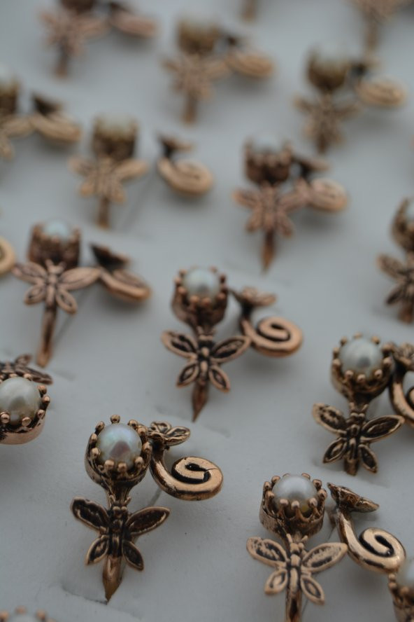 STONEAGE ÖZEL TARASIM İNCİLİ YÜZÜK - Resim 3