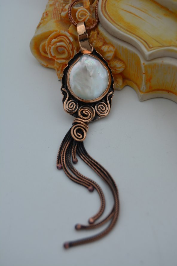 STONEAGE BAROK İNCİLİ TASARIM KOLYE ürün görseli