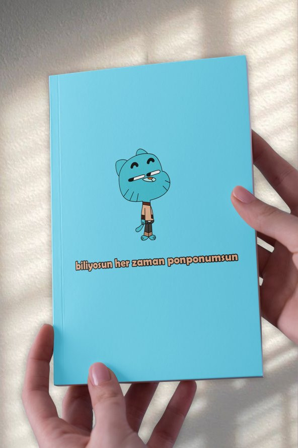 2li Gumball & Darwin Modd A5 Çizgisiz Defter (50 Sayfa) - 2