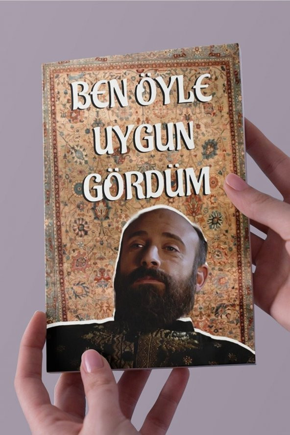 Muhteşem Yüzyıl Süleyman Ben Öyle A5 Çizgisiz Defter(50 Sayfa)