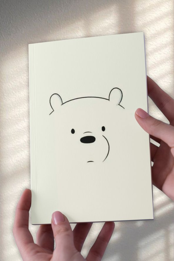 Beyaz Kafadar Ayı A5 Çizgisiz Defter (50 Sayfa) - 1