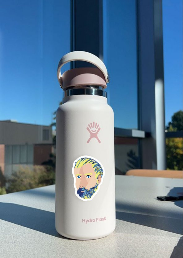 Sanat Eserleri 12li Laptop, Tablet, Cep Telefonu, Ajanda, Matara Selefonlu Hediyelik Sticker Seti - 3