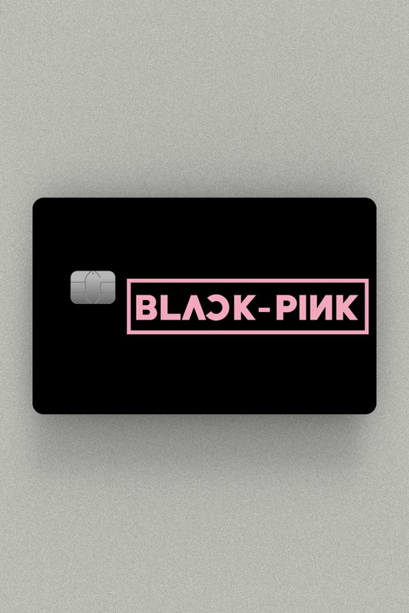 Blackpink Logo Kredi Kartı, Akbil ve Kart Kaplama Stickerı