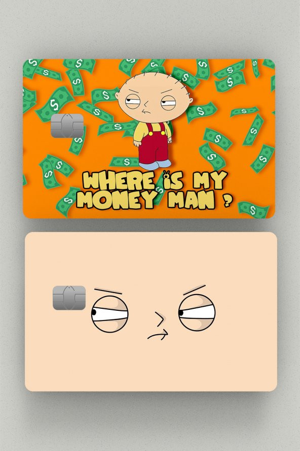 Family Guy Stewie 2li Kredi Kartı & Akbil Sticker Kaplama