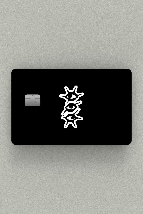 ILY ART Göz Kredi Kartı, Akbil ve Kart Kaplama Stickerı ürün görseli