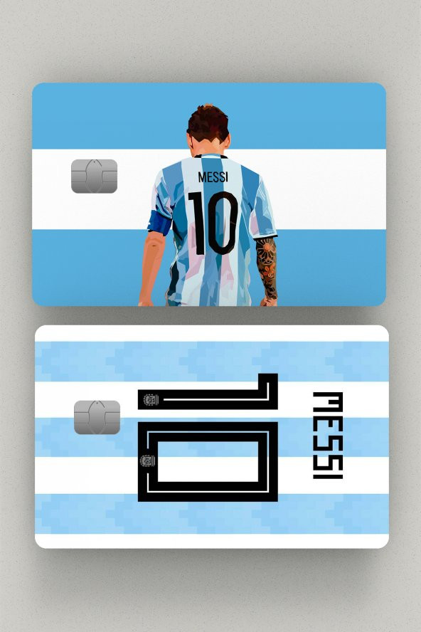 G.o.a.t Lionel Messi 2li Kredi Kartı & Akbil Sticker Kaplama
