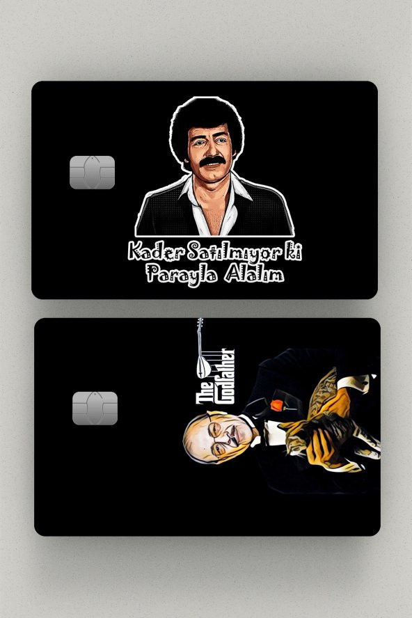 Müslüm & Neşet Baba 2li Kredi Kartı & Akbil Sticker Kaplama