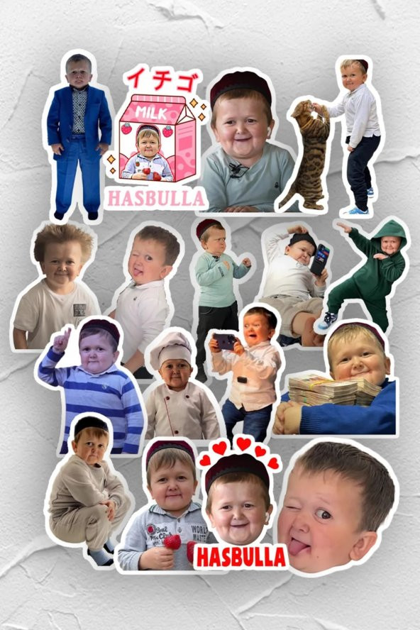 Hasbullah 17li Memes Laptop, Tablet, Cep Telefonu, Ajanda, Matara Sticker Seti