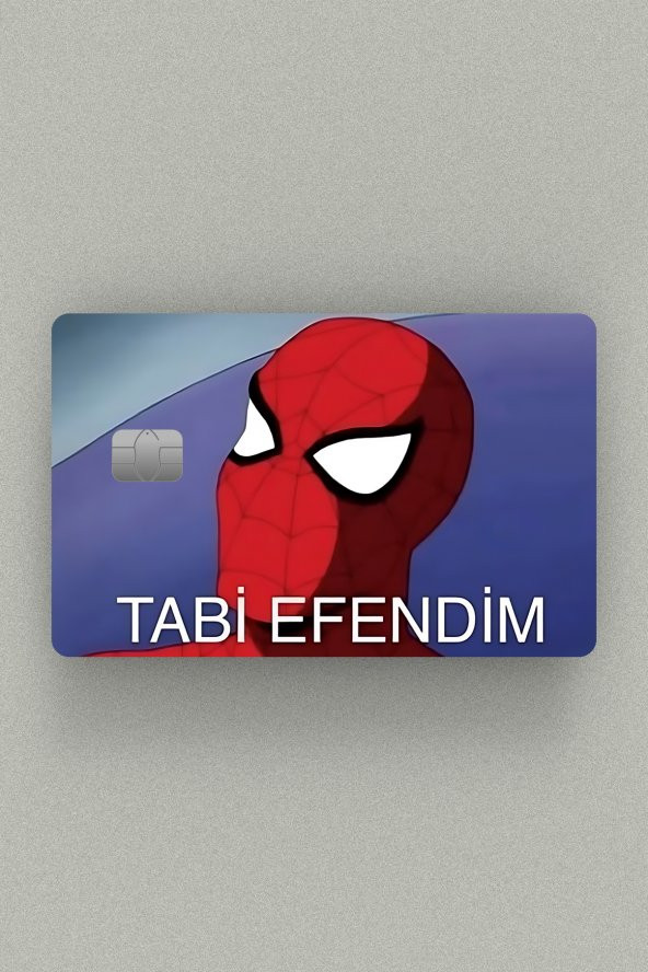 Taabi Efendim Spiderman Kredi Kartı & Akbil Sticker Kaplama