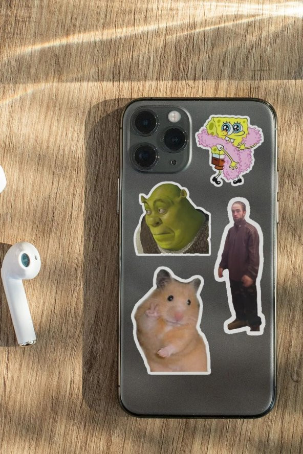 Memes 25li Laptop, Tablet, Cep Telefonu, Ajanda, Matara Sticker Seti - 2