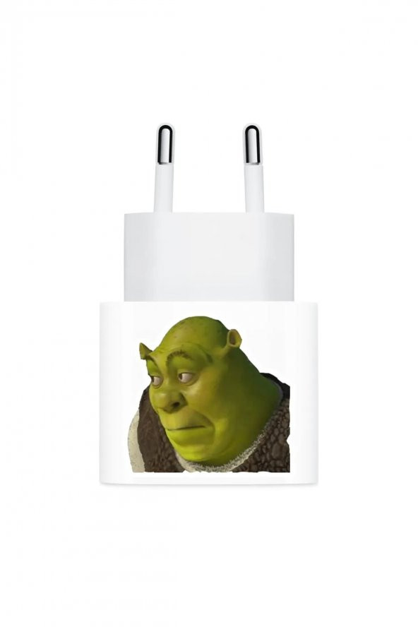 Shrek İmalı Bakış - Şarj Aleti Etiketi - Şarj Aleti Sticker (2 Adet)