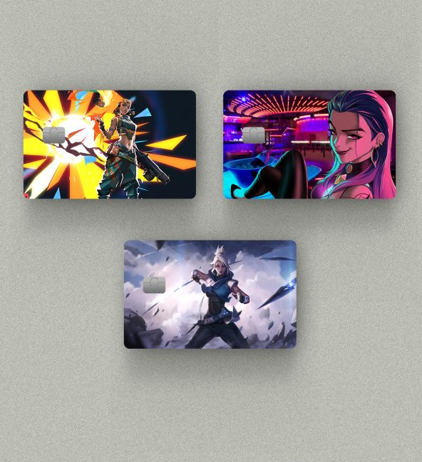 Volarant Gamer 3lü Set Kredi Kartı & Akbil Sticker Kaplama