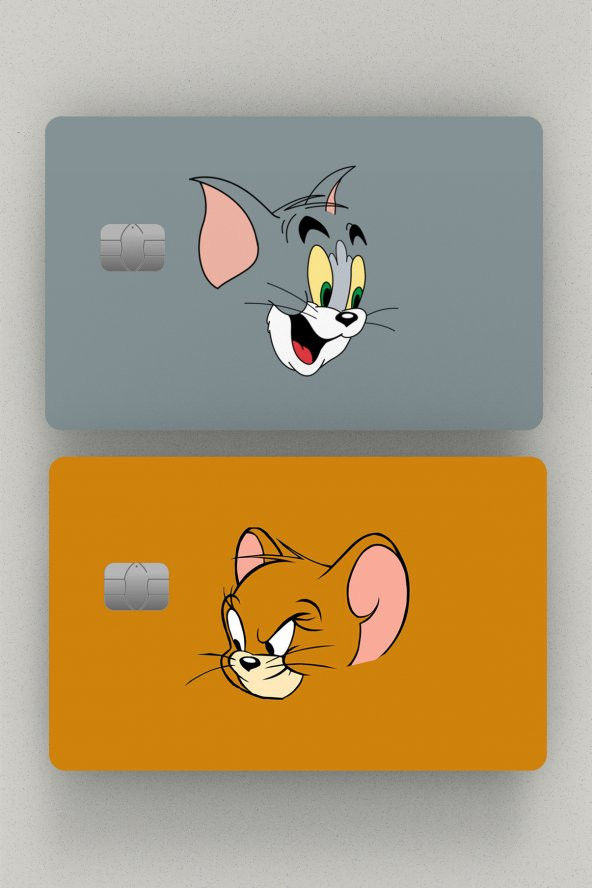 2li Tom ve Jerry Kredi Kartı & Akbil Sticker Kaplama