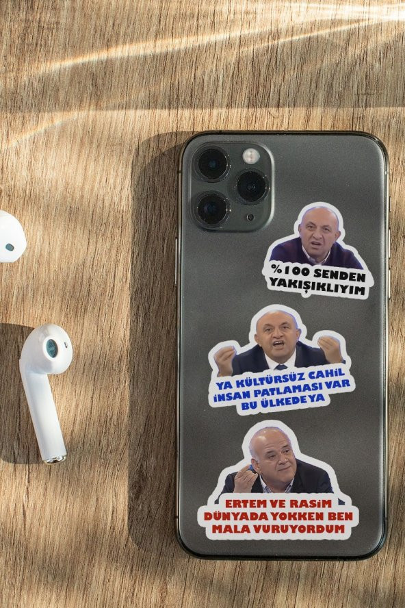 Beyaz Futbol 10lu Laptop Notebook Tablet Sticker Seti - 2