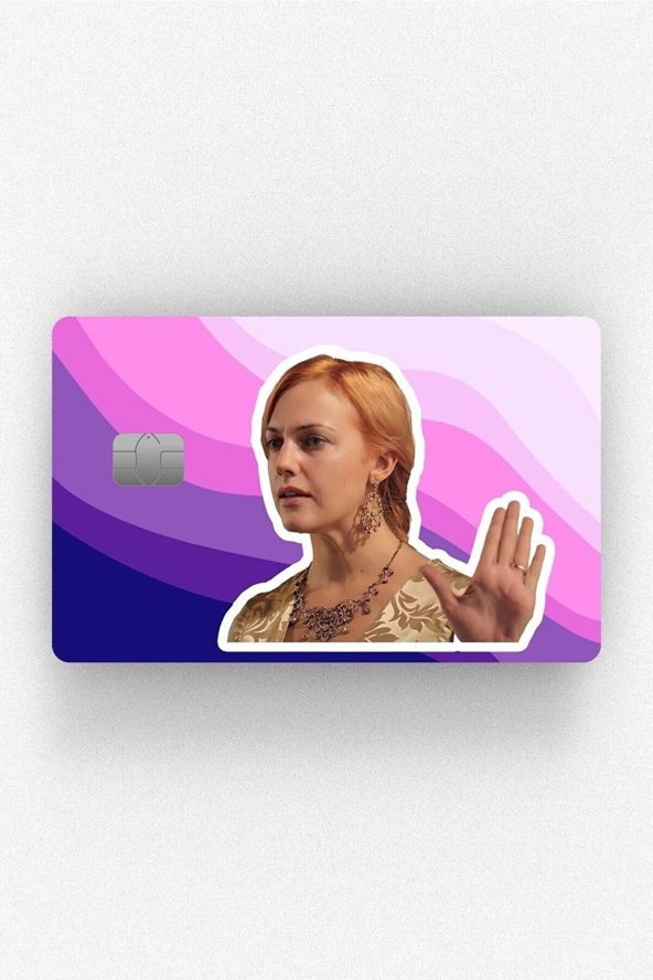 Muhteşem Yüzyıl Trafik Polisi Hürrem Çipli/Çipsiz Kart Stickerı Kaplama