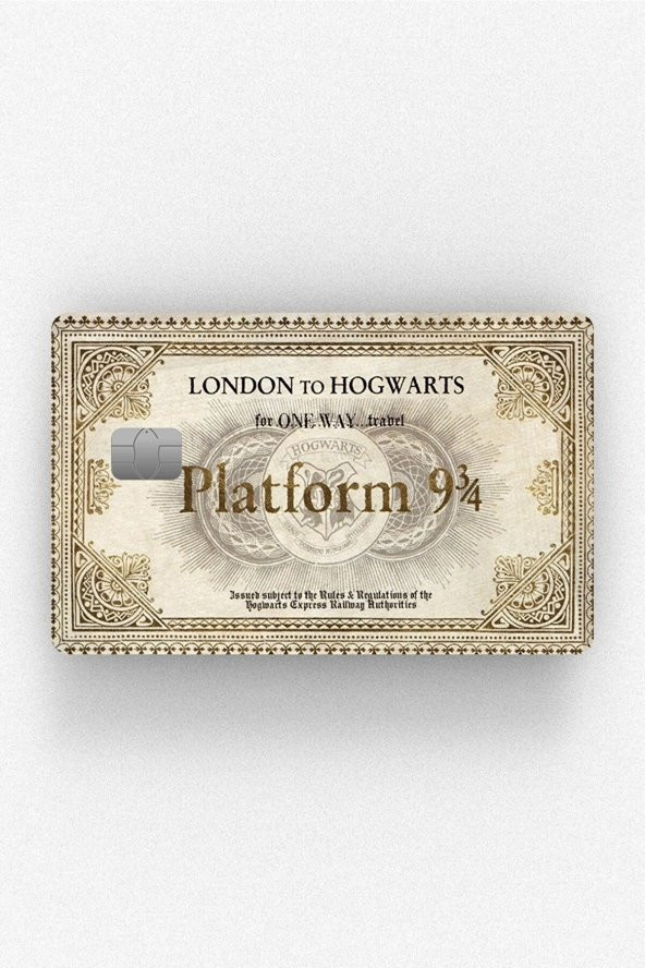 Harry Potter 9/3-4 PlatformÇipli/Çipsiz Kart Stickerı Kaplama
