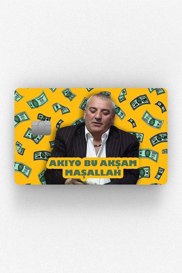 Kolpaçino Akıyor Maşallah Kredi Kartı Sticker Kaplama