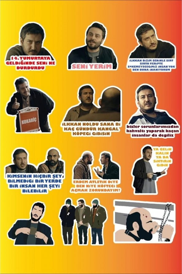 Gibi 23lü Laptop Notebook Tablet Sticker Seti - 2