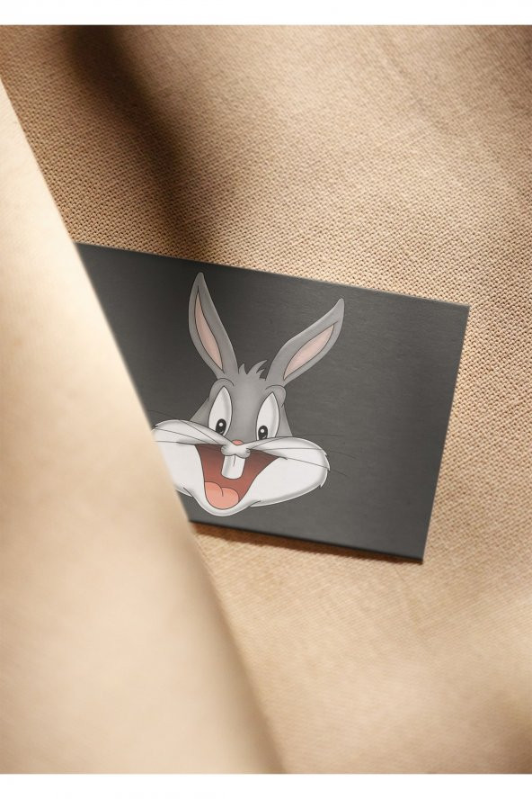 Gri Buggs Bunny Fotokart, Kartvizit Telefon, Cüzdan, Duvar Aksesuarı