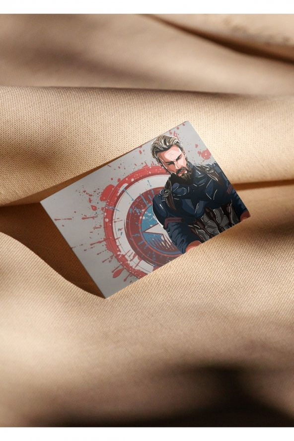 Kaptan Amerika Fotokart, Kartvizit, Telefon, Duvar Cüzdan Aksesuarı