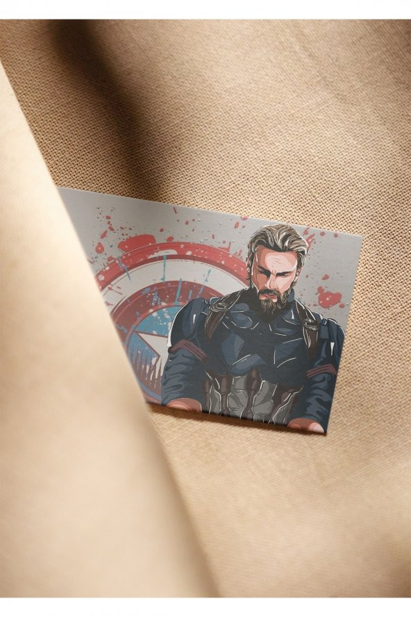 Kaptan Amerika Fotokart, Kartvizit, Telefon, Duvar Cüzdan Aksesuarı - 2