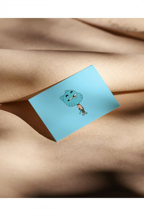 2li Gumball & Darwin Fotokart, Kartvizit Telefon, Cüzdan, Duvar Aksesuarı - 2